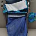 Tommy Bahama Wonder Wheeler Deluxe Folding Beach Cart, Portable Caddy for Towels and Beach Accessories, Stores 48-Quart Cooler & 4 Chairs, Blue