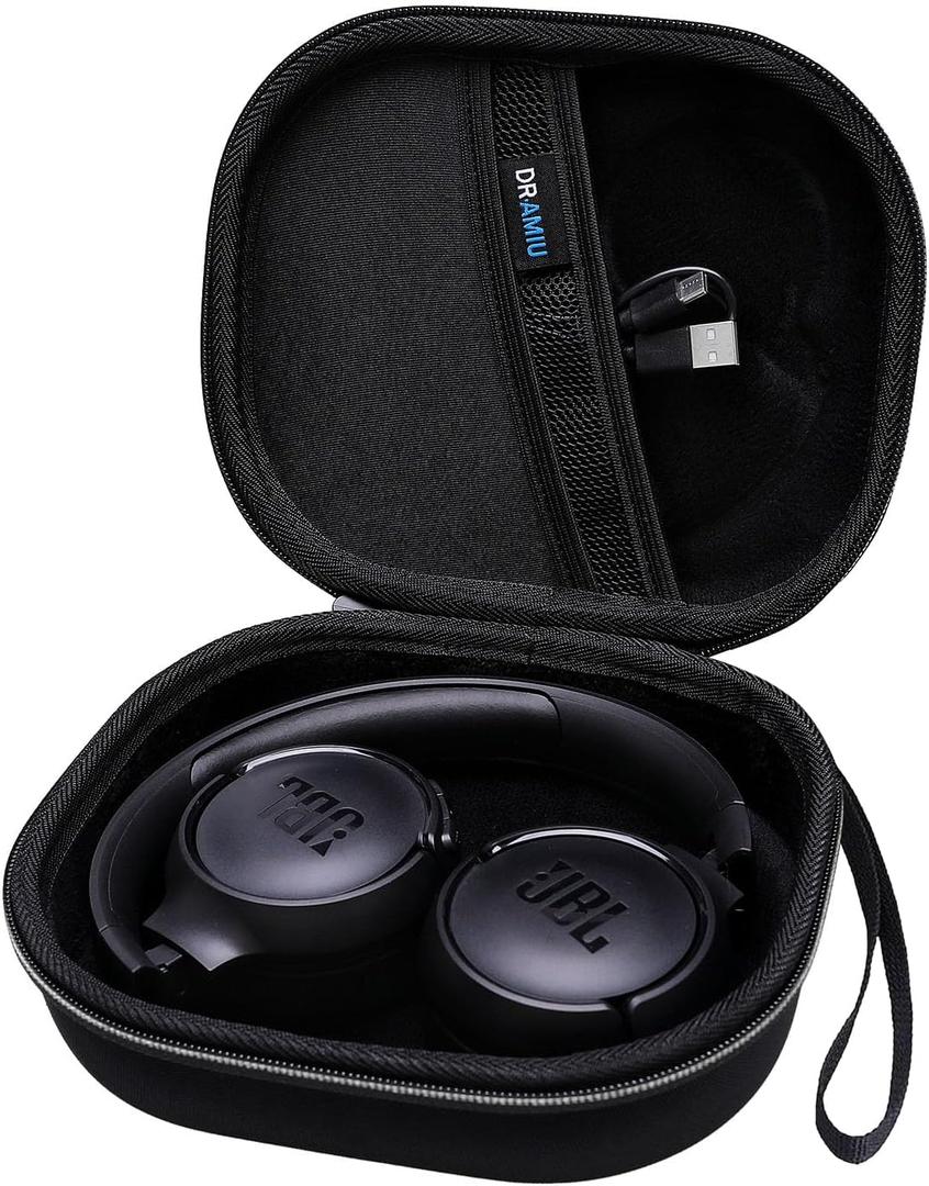 Hard Case for JBL Tune 520BT 510BT 720BT 770NC 670NC 520C 500 660NC, JBL Live 460NC 670NC, JR 460NC, Junior 320BT 470NC Headphones, Black Travel Carrying Case