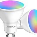 LEDEPLY Zigbee GU10 Smart Bulbs, Compatible with Hu*e*, Alexa & Google & ConBee (Hub Required), 5W(50W), LED WiFi Bulb, Dimmable, Color Changing &Tunable White, LED Track Light Bulbs, 2 Pack