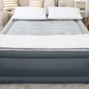 SleepLux Tough Guard Air Mattress Queen 22" with Snugable Top and Built-in AC Pump