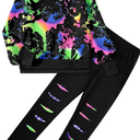 Girls Clothes, Girls Outfits Tie Dye Sweatshirt Tops and Leggings Sweatpants 2 Piece Fall Winter Clothes Set 7-8Y
