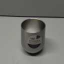 Oggi Cheers 'Celebrate Collection' Stainless Steel Insulated Wine Tumbler - Silver Sparkle, 12oz, with clear slider lid.