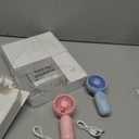 Mini Portable Fan Bulk Cute Handheld Lightweight Small Little Personal Hand Eyelash Fan 3 Speeds USB Rechargeable for Women Men Indoor Outdoor Makeup Travel Camping (Multicolor,6 Pcs)