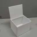 Disposable Face Towel Storage Box Compatible with Facial Towel XL, Acrylic Disposable Face Towelette Holder Container, White