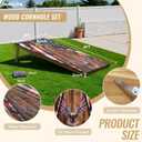 Cornhole Board Set,Corn Hole Games for Adults Outdoor,2X4FT Solid Wood Regulation Cornhole Boards with 8 Cornhole Beans Bags & Carry Case