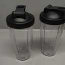 iCucina - 28 Oz Blender Cup Replacement with To-Go Lids, Cups for Protein Shakes, BPA Free Smoothie Cups (Pack of 2)