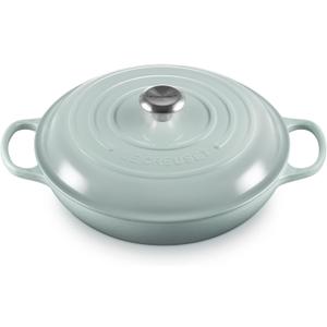 Le Creuset Enameled Cast Iron Signature Braiser, 3.5 qt., Sea Salt