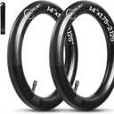 14’’ x 1.75/ 1.95/ 2.125 Road/ Mountain Bike Replacement Inner Tubes Schrader Valve 32mm with 2 Tire levers for Road Bikes with Tire Size of 14’’