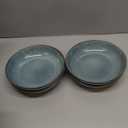 AmorArc 8.5'' Large Ceramic Pasta Bowls Set, 36oz Stoneware Bowls Set of 4 for Kitchen, Reavtive Glaze Bowls-Microwave, Dishwasher Safe for Pasta,Salad,Oatmeal-Ceylon Blue