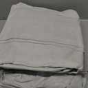 DAPU Pure Linen Sheets Set, 100% French Linen from Normandy, Breathable and Durable for Hot Sleepers, Only 2 Pack 1 Flat Sheet, 1 Fitted Sheet,  (Fog Gray, Queen)