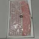 Nulea RT08 Wave Keys Wireless Ergonomic Keyboard with Cushioned Palm Rest, 2.4GHz Ergo Cordless USB Computer Keyboard, Comfortable Natural Typing, for Laptop, Mac, Windows (Pink)