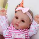 WOOROY Baby Doll, 18-Inch Cute Realistic Baby Doll with Soft Body, Real Life Dolls with Accessories for 3+ Girls Gifts, Pretend Play, Collection