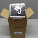 Yeaqee 50 Pcs Mini Metallic Paper Gift Bags with Handle 4x4.75x2.2'' Small Gift Bag DIY Tag Thank You Party Favor for Mother's Day Wedding Graduation Baby Shower Birthday Jewelry (Black,White)