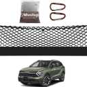 Muslogy Truck Bed Cargo Net Trunk Netting Compatible with 2023 2024 2025 2026 Kia Sportage Accessories, Pickup Cargo Organizer SUV Sedan Storage Net w/Heavy Duty Carabiners
