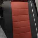 otoez Leather Seat Covers, Universal Red Car Seat Covers Full Set, 5-Pack Front and Back Seat Cover Protector for Car, Waterproof Automotive Seat Cushion Fit for Most Car Sedan Truck (No Pillows, Red)