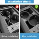 Cup Holder Insert Fit for Kia EV9 2024 2025 Center Console Cup Holder Protection Interior Decoration Accessories