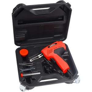 100W Soldering Gun Kit, Instant-Heat 120V AC with 700F Max Temp, Trigger Activated with Work Light, Includes 2 Tips, Solder, Hex Wrench & Plastic Case
