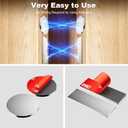 8 Pack (4 Pack Rectangle & 4 Pack Rotundity) Magnetic Cabinet Door Catch, Ultra Thin Cabinet Door Magnets, Adhesive Drawer Magnets to Stay Closed, Stainless Steel Cabinet Latch Easy Install