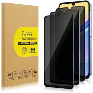 3 Pack Privacy Screen Protector for Samsung Galaxy A15 5G[Anti-Spy Tempered Glass], Ultra HD, Anti-Scratch, Bubble-Free, Easy Install 9H Protective Glass for Galaxy A15 5G