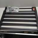 Summer Infant Deluxe Stairway Simple to Secure Safety Pet and Baby Gate,30'-48' Wide, 32' Tall, Install on Wall or Banister in Doorway or Stairway,Hardware Mount, Auto Close Walk-Thru Door-Black Wood