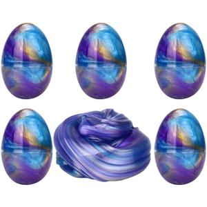 Anditoy 5 Pack Slime Eggs Stress Relief Toys Easter Eggs for Kids Boys Girls Easter Basket Stuffers Gifts Party Favors (Blue,Purple,Gold)