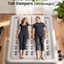 OhGeni Cal King Air Mattress with Built in Pump, 18" Tall Inflatable Blow Up Bed, Luxury Comfort for People(190CM Height), Keep Feet from Dangling, Colchon inflables, Ideal Alternative to a Bed, California King