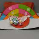 Christmas Dartboard Game For Children, 30-inch Oversized Santa Claus Dartboard, Includes 12 Sticky Balls and 1 Sticky Hook, Family Christmas Party Game, Indoor/Outdoor Fun for Ages 3-12