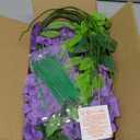 Waipfaru 12 Pack Wisteria Hanging Flowers, 3.6 Feet White & Pink & Purple Wisteria Artificial Flowers, Hanging Flowers for Wedding Decoration, Vines for Bedroom Home Wall Decor