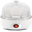Elite Gourmet EGC115B Easy Egg Cooker Electric 7Egg Capacity, Soft, Medium, HardBoiled Egg Cooker with Auto ShutOff, Measuring Cup Included, BPA Free, Classic Black