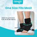 NEWGO Ankle Ice Pack for Injuries Reusable Ice & Hot Therapy, Cold Compression Ice Pack for Sprained Ankle - 2 Pack