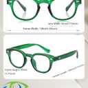 Johnny Depp Round Glasses for Women Men Vintage Circle Thick Frame Eyeglasses Non Prescription Glasses Clear lens Eyewear