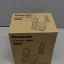 Panasonic Cordless Phone with Answering Machine, Advanced Call Block, Bilingual Caller ID and High-Contrast Display, Expandable System with 2 Handset Cordless Telephones - KX-TGD832M (Metallic Black)