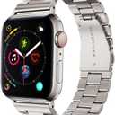SUPOIX Compatible with Apple Watch Bands 46mm/44mm/45mm/49mm/42mm/41mm/40mm/38mm,Stainless Steel Metal Band for iwatch 11/10/9/8/7/6/5/4/SE/3/2/1/Ultra 3 2 1 for Men & Women