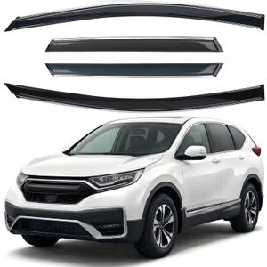Rain Guards Window Visors 4Pcs Chrome for Honda CR-V 2017-2022 | Cars Vent Deflector Car Accessories Shatterproof Out-Channel Window Deflectors