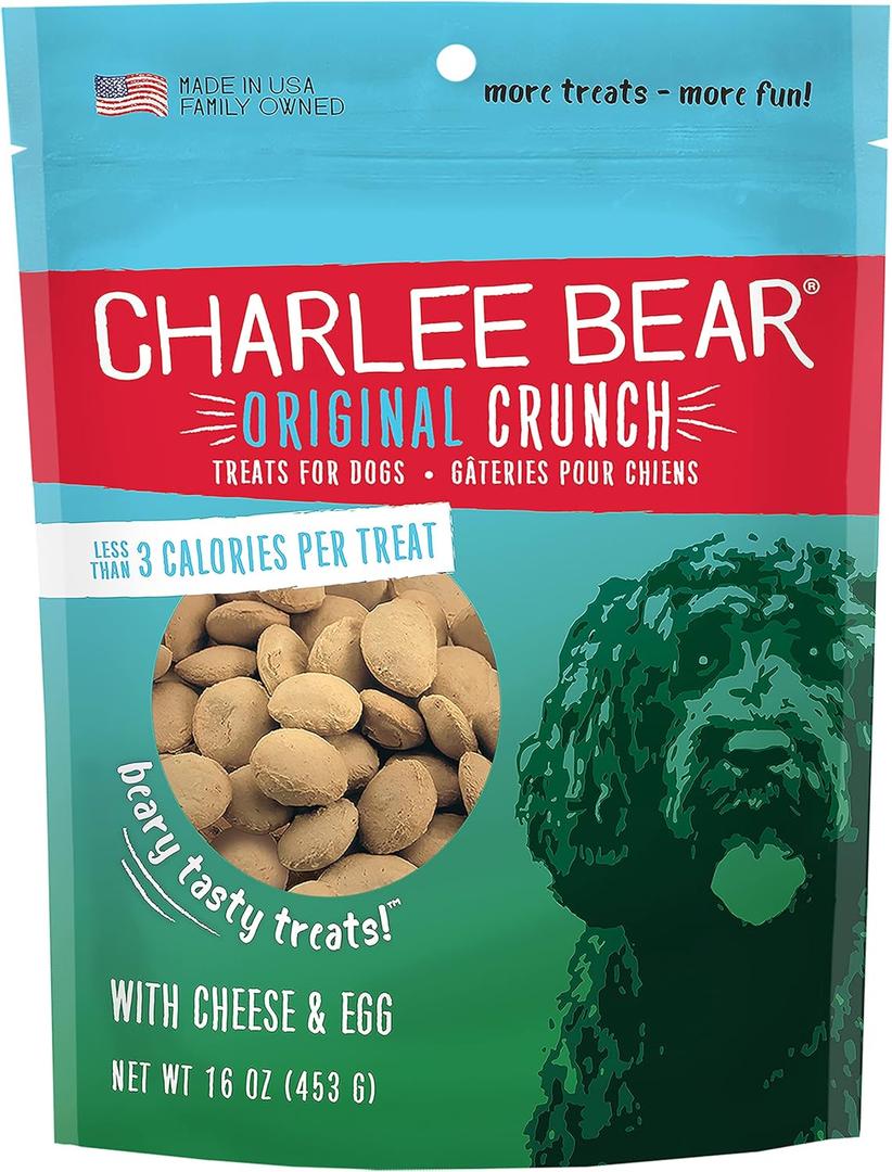 Charlee Bear Dog Treat, 16-Ounce, Cheese/Egg (1 Pound (Pack of 1))