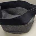 MINTWOOD Design Extra Large 22 x 14 Inches Blanket Storage Basket, Laundry Basket, Decorative Woven Cotton Rope Baskets for Blanket Storage Living Room, Dog Toy Storage Basket Bin, Navy Blue