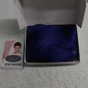 Dark Blue Wig 26 Inch Long Wavy Wig for Women - Heat Resistant Synthetic Hair Middle Part Curly Wig Natural Look for Daily Party Cosplay Costume Use