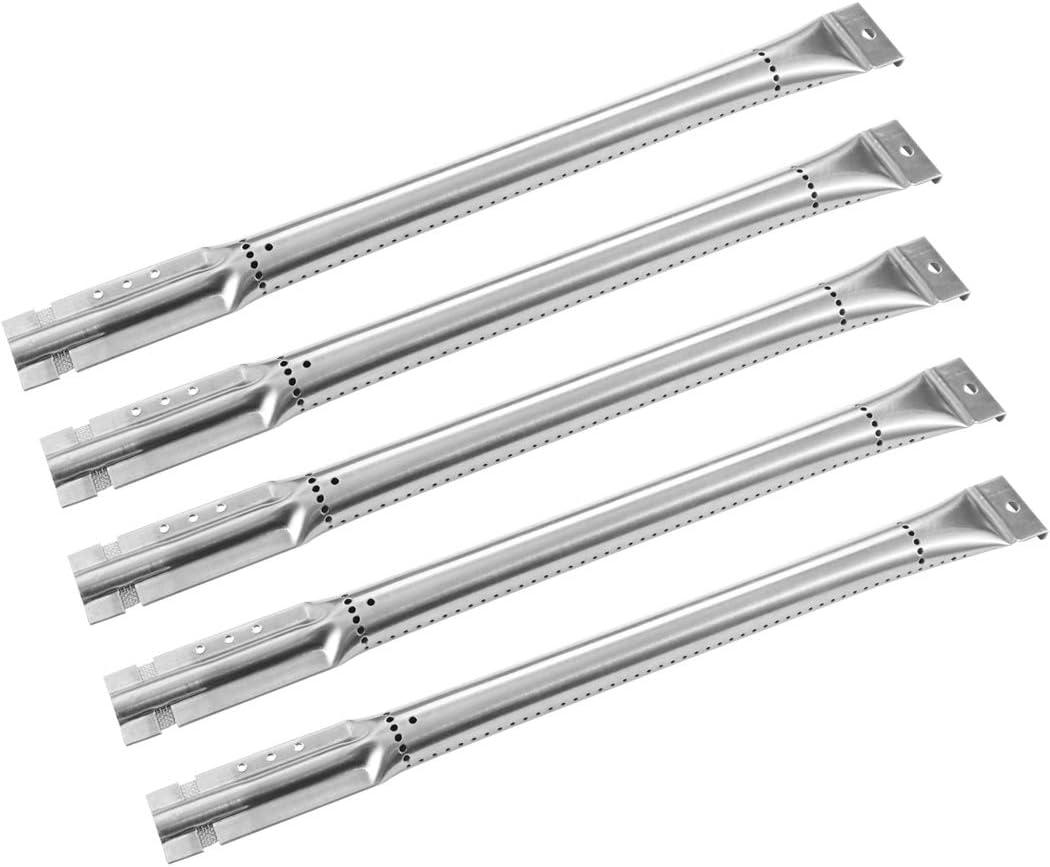Gas BBQ Grill Pipe Tube Burner Replacement Parts for Perfect Flame, Charmglow, Kitchen Aid, Costco Kirkland, Jenn Air, Member's Mark, Nexgrill, 16 15/16 inch, Set of 5, KB815