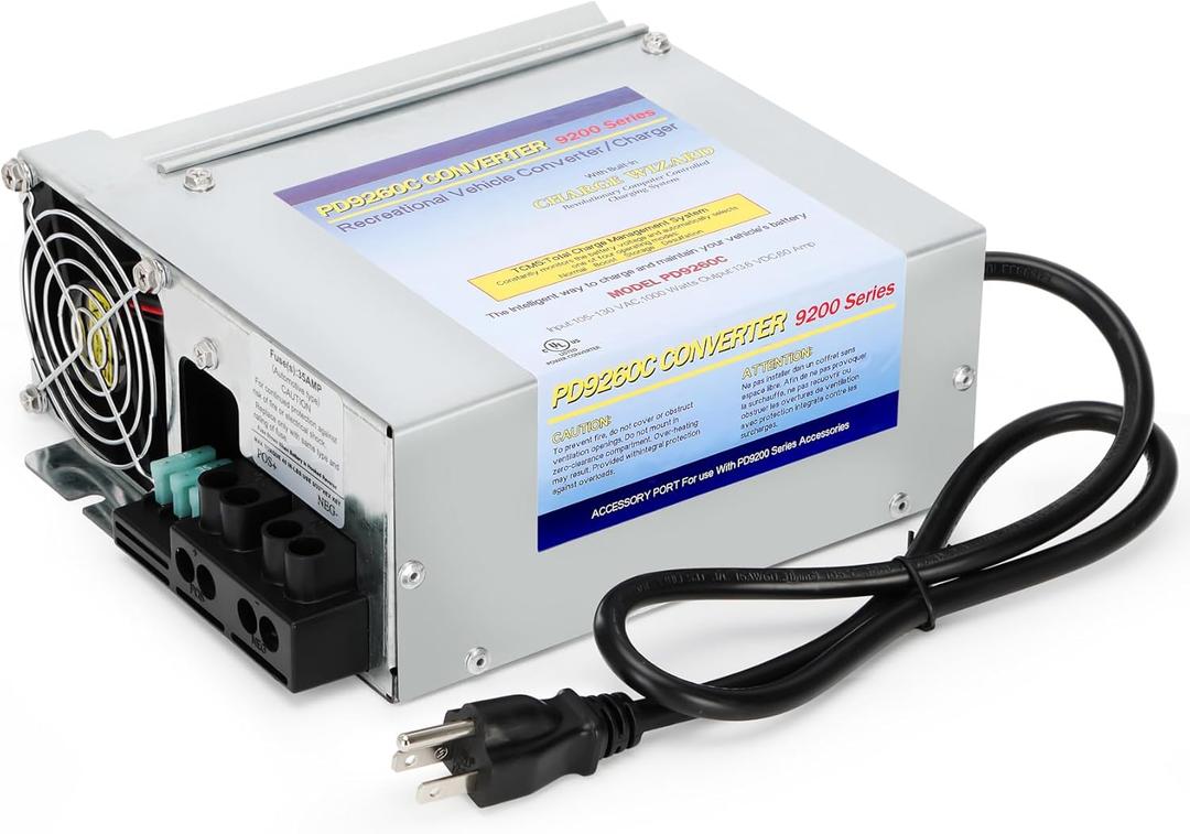 PD9260C 60Amp RV Inverter Charger, Intelligent Lead Acid Battery Charger, Compatible With PD9260CV and PD9200 Series for Camper Caravans