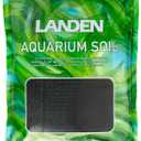 LANDEN Aqua Soil Substrate 5L(10lbs) for Natural Planted Aquarium, Plant or Shrimp Stratum, Clay Gravel and Stable Porous Substrate for Freshwater Aquarium, Black Color