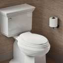 KOHLER K4732-RL-0 Transitions Elongated Toilet Seat Closed-Front with Integrated Child-Size Seat, Quiet-Close, and Grip-Tight Bumpers, White, Ready Latch 