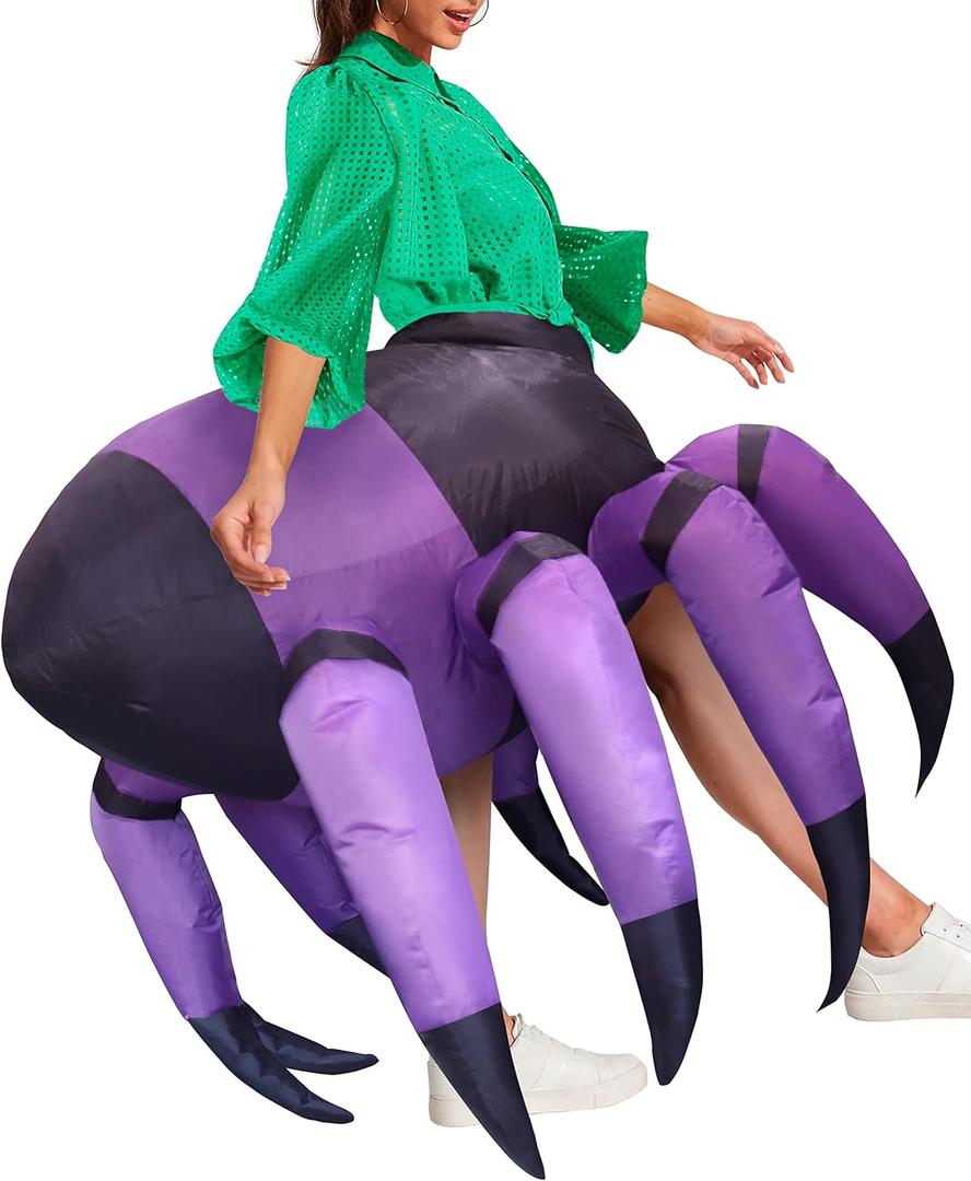 Spider Inflatable Costume Funny Halloween Costumes Blow Up Animal Costume for Adult