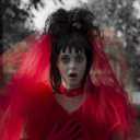 Mildiso Black Wig for Lydia Deetz Wig with Necklace Black Wigs for Lydia Deetz Costume Cute Hair Wigs for Party M114BK