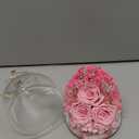 Beferr Valentines Day Rose Gifts for Her Women Mom Gifts for Birthday, Fresh Flowers for Delivery Forever Preserved Rose in Glass Angel Figurine, for Grandma Wife Daughter Girlfriend (B Light Pink)