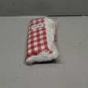 Red and White Christmas Plaid Pillow Covers 18x18 Set of 2 with Tassels, Red Gingham Winter Holiday Pillow Covers 18 x 18, Modern Farmhouse Christmas Plaid Decor Throw Pillows for Bed Couch and Sofa