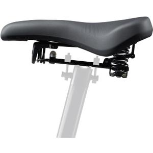 1 Suspension Bike Saddle  Full-Floating Shock Absorption, Extra-Wide Ergonomic Bicycle Seat for City, Commuter, E-Bikes & Exercise Bikes, Waterproof, Universal Fit