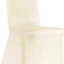 100 Pieces Ivory Chair Covers - Versatile Stretch Polyester Spandex Dining Chair Slipcovers for Dining, Party, Wedding, Banquet, and More