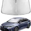 EcoNour Windshield Sunshade for Toyota Corolla 2014-2017 2018 2019 L, LE (Eco/Plus), S, SE, XLE, XSE Sun Visor for Front Windshield & Window Sun Shade Cover, UV Heat Protector, Car Accessories