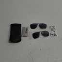 Xfeel Black Clip On Sunglasses for Women Men Over Prescription Glasses Polarized Fit Over Sun Glasses