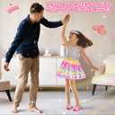 Princess Dress Up for Girls, Dress Up Clothes for Girl with Princess Shoes, Toddler Girls Boutique, Pretend Play Gifts for Little Girl Aged 3-6 Years Old (Pink)